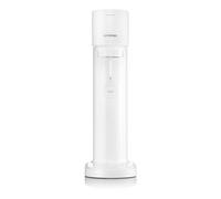 Sodastream Gasatore Gaia blanc idéal pour fabriquer de l'eau gazeuse, comprend une bouteille lavable en machine à laver et un cylindre contenant du Co2