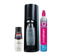 SodaStream Kit de démarrage Terra pour eau pétillante, système Quick Connect CO2, comprend une bouteille de gaz de 60 L, 1 bouteille Pepsi Max de 440 ml, sans BPA, respectueuse de l'environnement et