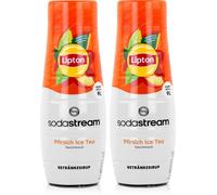 SodaStream Lipton Sirop pour boissons Softdrink Ice Tea Pêche 440ml (pack de 2)