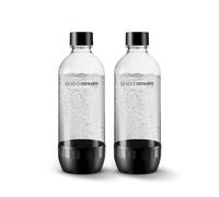 sodastream Lot de 2 bouteilles de gazéification DWS classiques en plastique - Passe au lave-vaisselle - Noir