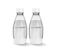 SodaStream Lot de 2 bouteilles fines de 0,5 l lavables au lave-vaisselle (blanc)