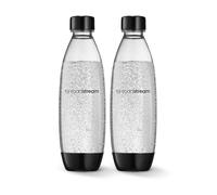 sodastream - Carbonating Bottles | Store even more fizzy drink favorites in your fridge | Dishwasher Safe | Slim Design: Fits in most car cup holders | 34 Fl Oz | Pack of 2 | Black