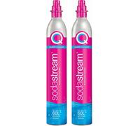 sodastream - lot de 2 cylindres de gaz co2 60l quick connect pour machine à gazéifier - 2 x cylindre quick connect