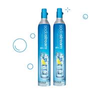 sodastream lot de 2 cylindres de recharge de gaz co2 60l pour machine à