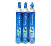 Lot de 3 cylindres de recharge de gaz co2 60l pour machine à gazéifier Sodastream 3 x cylindre gaz bleu G