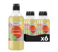 SodaStream Concentrés Agrumes pour machine à eau pétillante et soda – Lot de 6 sans sucres – 440 ml