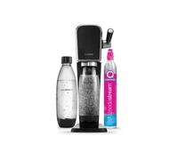 Machine à soda et eau pétillante SODASTREAM - ART Noire - 2 bouteilles compatible lave-vaiselle - 1 recharge de gaz 60L