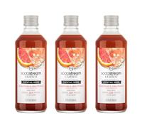 SodaStream Mélangeurs à cocktail fabriqués : saveur pamplemousse et fleur de sureau, mélangeurs sans alcool savamment conçus pour des cocktails pétillants et mocktails, 30 cl (lot de 3)