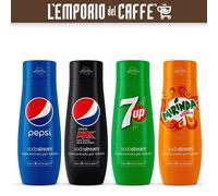 Sodastream Mix 4 Bouteilles Concentré Liquide Pepsi, PEPSI MAX, 7UP Et MIRINDA
