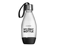 sodastream My Only Bottle - Bouteille réutilisable 0,5L sans BPA avec anse de transport, résistante aux UV, lavable au lave-vaisselle, compatible avec les machines Gaia, Terra, Art et Ensō, noire