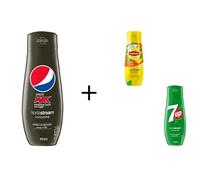 Sodastream PACK 3 CONCENTRES PEPSI - 7UP - ICE TEA