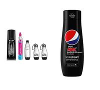 Sodastream Pack avec Machine à Eau Pétillante et Soda Terra Noire, 1 Bouteille + Sodastream Concentré Pepsi Max, 440ml