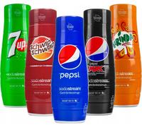 Sodastream Set de sirop 5x 440ml Pepsi Cola 7Up Mirinda Schwip Schwap Mix