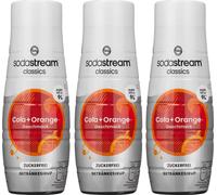 SodaStream Sirop Cola Orange Zéro Sucre 3x440ml Sirop pour boissons