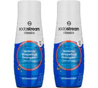 SodaStream Sirop isotonique Pamplemousse Orange 2x440ml Sirop pour boissons