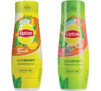 Sodastream Sirop Lipton Thé glacé Pêche Thé vert 2x440ml Sirop pour boissons