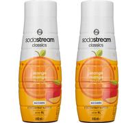 SodaStream Sirop Orange Mangue 2x440ml sans sucre Vitamines E B3 B6 D