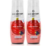 SodaStream sirop pour boissons sans sucre goût fruits rouges 440ml (pack de 2)