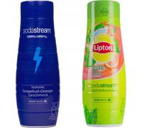 Sodastream sirop set 2x440ml isotonique pamplemousse Lipton thé vert