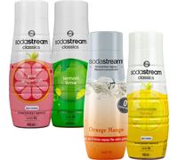 Sodastream Sirop Set 4x440ml Citron Pamplemousse Orange Mango Zero
