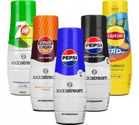 SodaStream Sirop Set 5x440ml Pepsi 7UP Lipton Schwip Schwap Zero Boisson mélangée