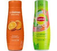 Sodastream sirop set orange 440ml Lipton thé vert 440ml sirop pour boissons
