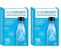 Sodastream Tablettes de nettoyage x10, Blanc/Bleu, 1 Unité (Lot de 2)