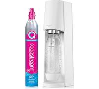 SodaStream Terra Machine à eau pétillante avec cylindre de CO2, bouteille de 1 l lavable au lave-vaisselle Blanc