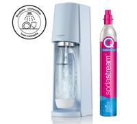 SodaStream TERRA Machine à Eau Pétillante et Soda Pack 1 Bouteille 1L + 1 Recharge de Gaz 60L Bleue