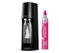 Sodastream Terra Machine à Eau Pétillante et Soda | Pack 1 Bouteille 1L Compatible Lave-Vaisselle + 1 Recharge de Gaz 60L à Clipser | Noire