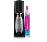 Machine à soda et eau pétillante SODASTREAM - TERRA Noire - 1 bouteille compatible lave-vaisselle - 1 recharge de gaz 60L
