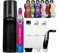 SodaStream Terra Noir une bouteille + SodaStream 2x1L Fuse Blanc bouteilles + Spinel bouteille Lanyard + Bolero
