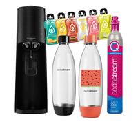 SODASTREAM TERRA saturateur + bouteille bleu fusible décor rouge + 6x Bolera