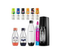 Sodastream Terra Saturator Cartouche Bouteilles 1x 1l Fuse 2x 0,5l Lh + 6x Sirop.