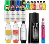 SODASTREAM TERRA SATURATOR NABBY 3 BOUTEILLES 1L FUSE et SE + 4x Sirop sachets
