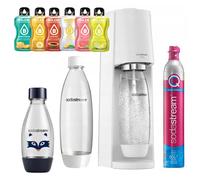 SODASTREAM TERRA saturator WHITE + 1l bouteille fusible + 0.5l bouteille + 6x Boler