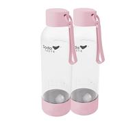 SodaTASTE Lot de 2 bouteilles d'eau - 1 l - Rose