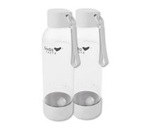 SodaTASTE Lot de 2 bouteilles d'eau de 1 l (blanc)