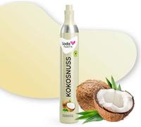 SodaTASTE Noix de coco - Cylindre échangeur de CO2, sans sucre, pour jusqu'à 60l d'eau gazeuse avec goût (ATTENTION : cylindre vide nécessaire)
