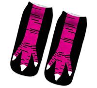 sodeber 1 paire de chaussettes courtes fantaisie en forme de griffe de poulet imprimées en 3D pour un usage quotidien et un événement spécial, de Noël Halloween