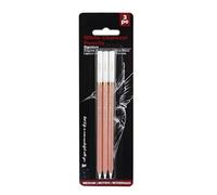sodeber 2/3/4 Pcs White Charcoal Pencils Drawing Highlight Pencil Sketching for and Shading