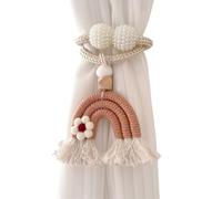 sodeber 2PCS Rainbow Curtain Clip Tiebacks Tasseled Rope Holders for Home Interior Child Room Decoration Tasseled Holdbacks