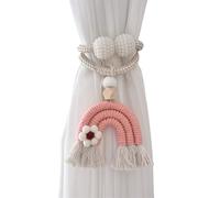 sodeber 2PCS Rainbow Curtain Clip Tiebacks Tasseled Rope Holders for Home Interior Child Room Decoration Tasseled Holdbacks