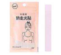 sodeber 36Pcs Women Clear Double Sided Tape for Clothes Dress Blouse Collar Underwear Strap Body Skin Anti-Slip Transparent Adhesive Lingerie Sticker Strips Body Tape for Clothes and Skin
