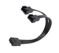 sodeber 4Pin Fan Splitter Cable for PC Motherboard 1 to 2 Split Adapter 10cm Efficient Extension Cord Space Saving
