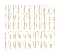 sodeber 50 pièces Spinner leurres de pêche appâts cuillère pivote queues Spinner pêche Spinnerbait cuillères Lisses pour leurres Faisant du matériel Spinnerbait