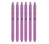 sodeber 6Pcs Retractable Ballpoint Pen Refillable Business Signing 0.5MM Smooth to Write for Hotel Reception Office Professional Ballpoint