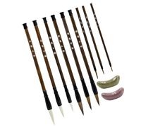 sodeber 9 Pièces Peinture Pinceau Stylo Chinois Antithétique Couplet Écriture Pour Écriture Manuscrite Art Aquarelle Pinceaux Ensemble
