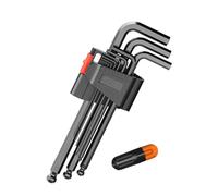 sodeber 9PCS Bent Wrench Strong Alloy Steel Allen Wrenches Ball Head Flat Head Extended Length for Tight Areas Tools>Hand Tools>Wrench Category