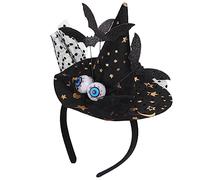 sodeber Accessoires De Fête D'halloween, Casquette Magicien, Bandeau, Chapeau Sorcière, Cerceau, Bandeau Universel Pour Et Adultes, Festival